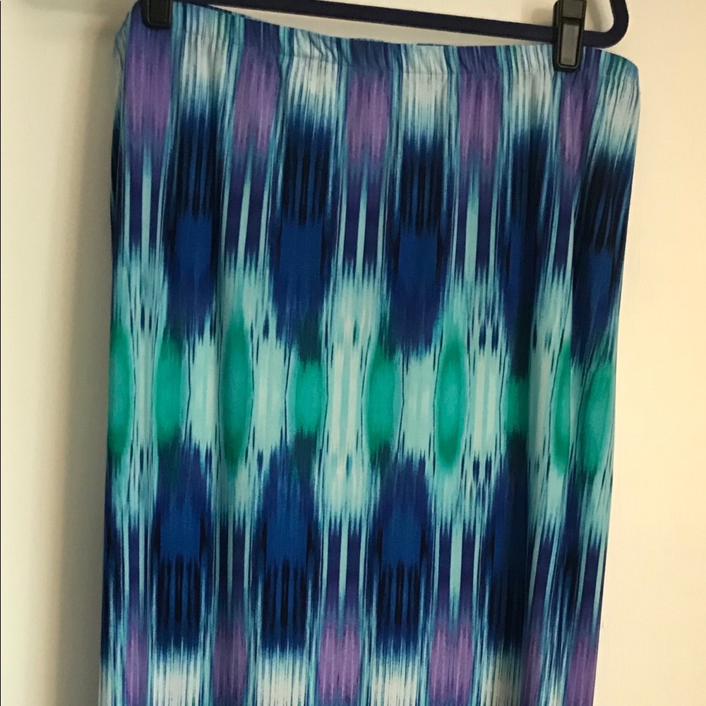 Chico’s maxi skirt. Blue purple multi colored.